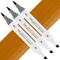 Artfinity Sketch Marker Sets - Set of 3 - Lionet Gold Y4-6, Vibrant, Professional, Dye-Based Alcohol Markers for Artists, Drawing, Travel, & More
